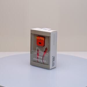 Heyday 25W USB-C Fast Charging Kit Pink - 6ft Braided Cable